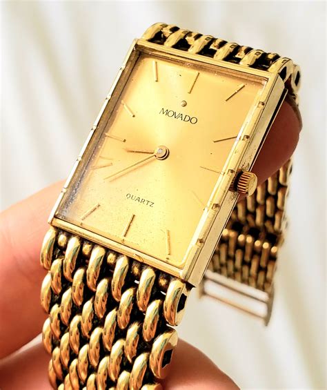 14k solid gold watch mens